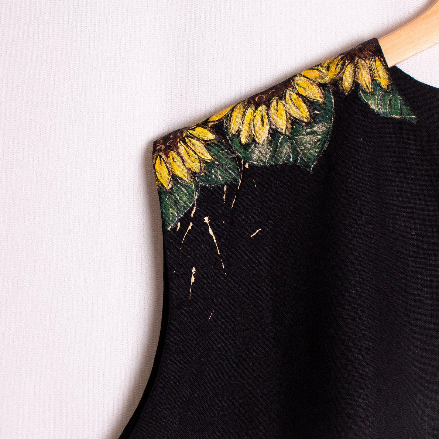 Blusa lino girasoles