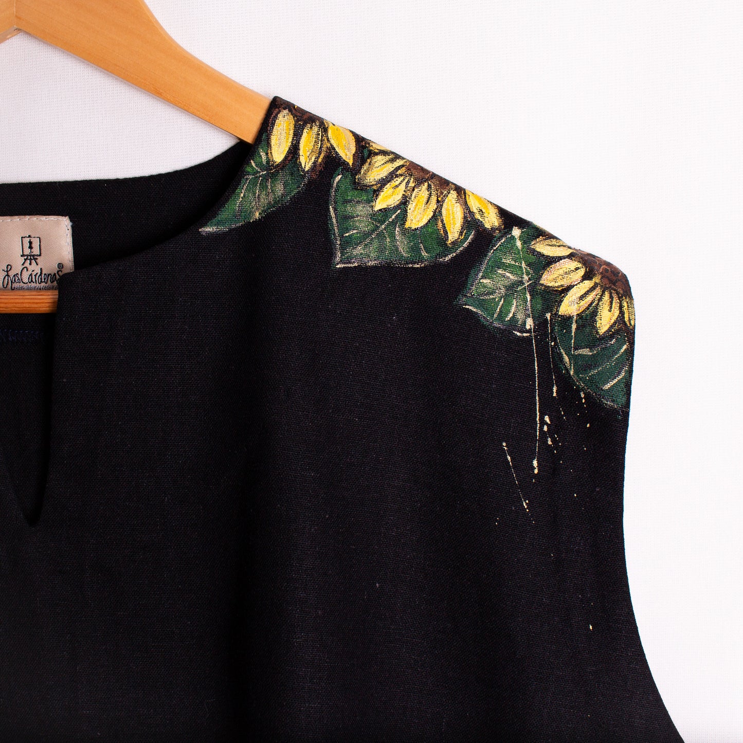 Blusa lino girasoles