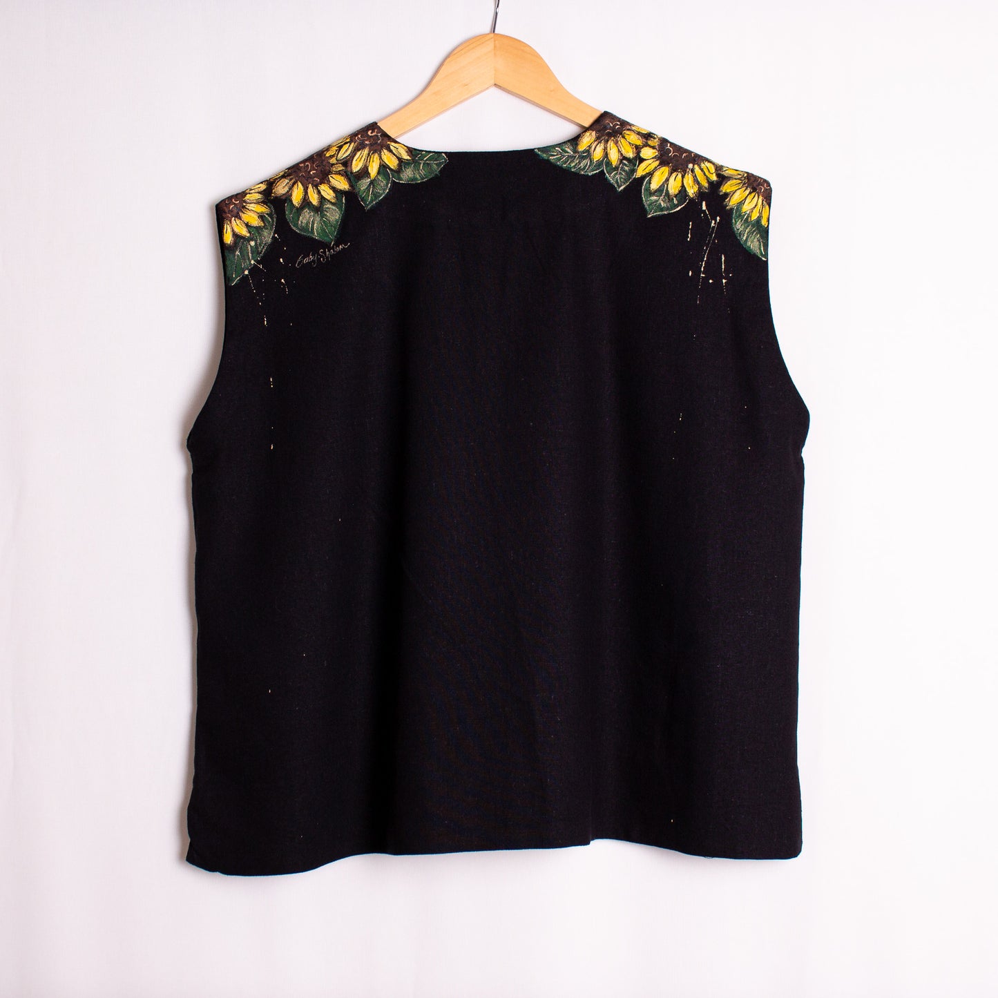 Blusa lino girasoles