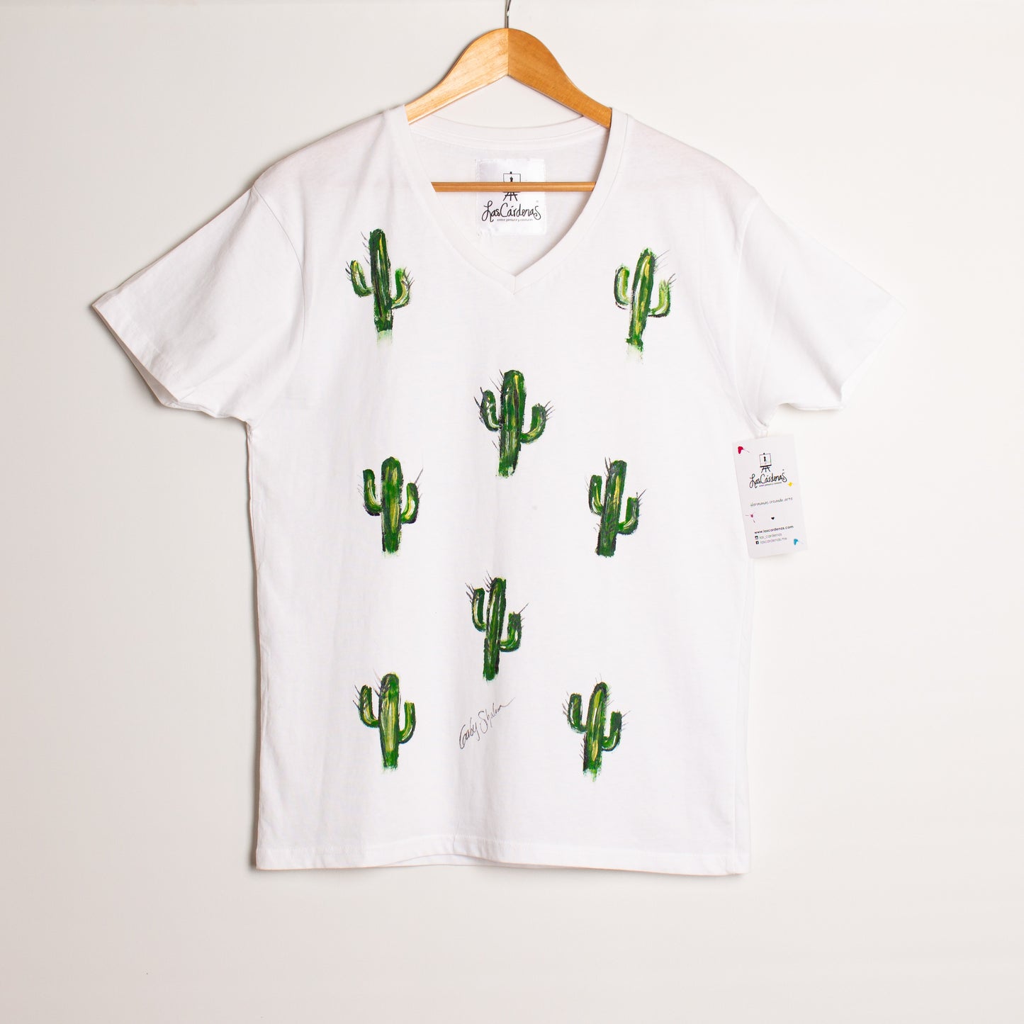 T-Shirt cactus blanca